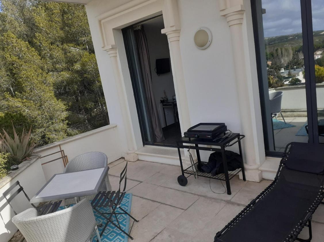 Grand Studio Terrasse De Standing, Pleine Vue Village Et Mer Carry-le-Rouet Exterior foto